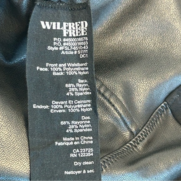 ARITZIA Wilfred Black faux Leather high waisted Legging S - Picture 4 of 8